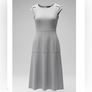 Ann Taylor Gray Midi Dress ***NEW***